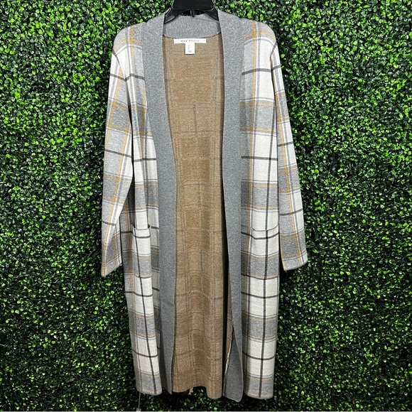 MAX STUDIO | Plaid Cardigan - Picture 2 of 8